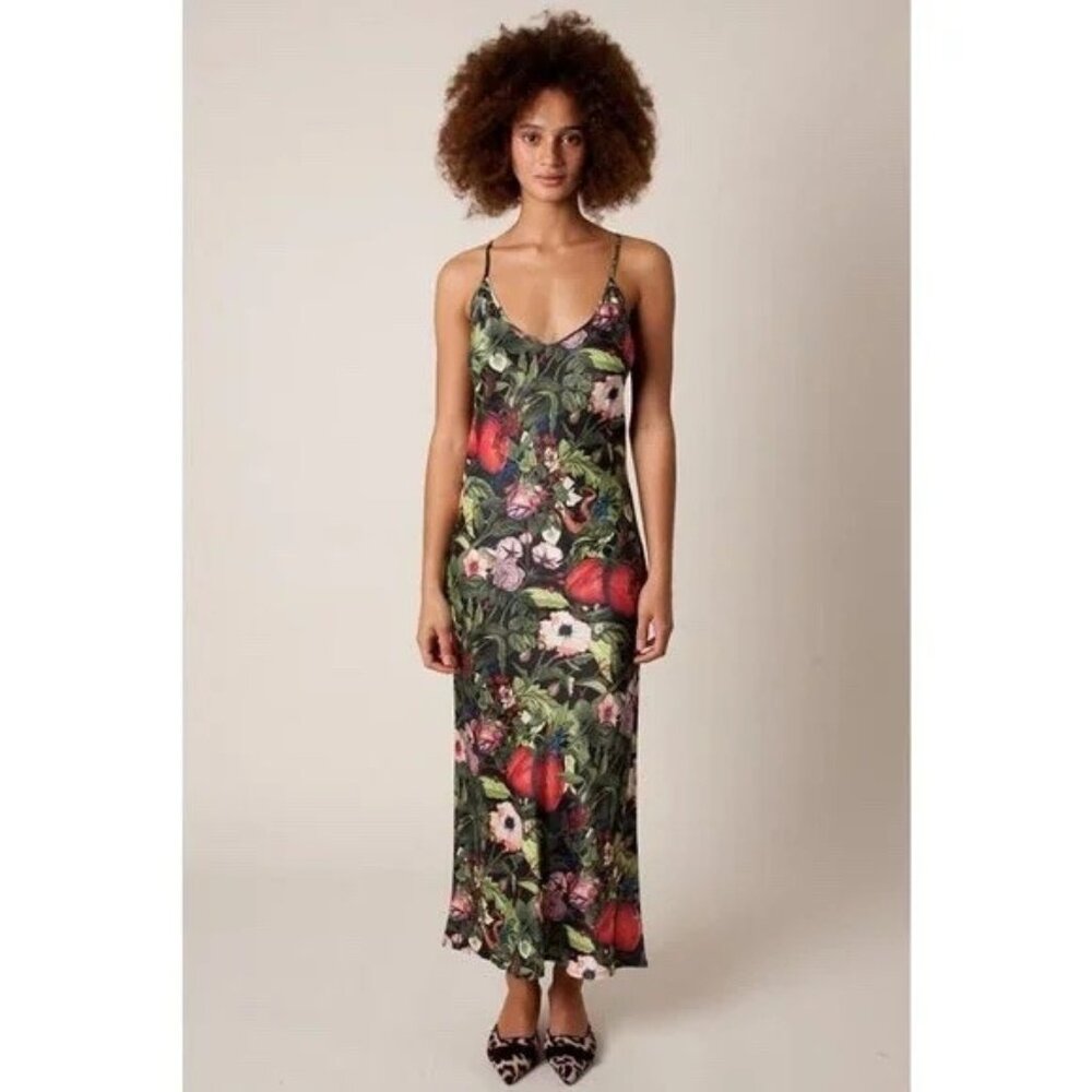 Rachel Antonoff Organ Garden Sybil Slip Dress Size M/L Maxi Length